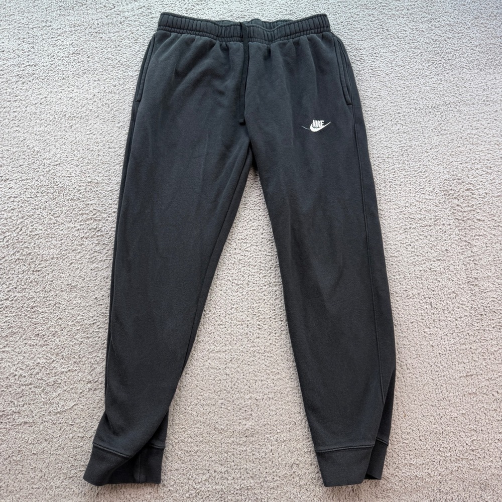 Nike Mens Club Fleece Joggers Black Sweatpants BV2671-010 Size Large Running